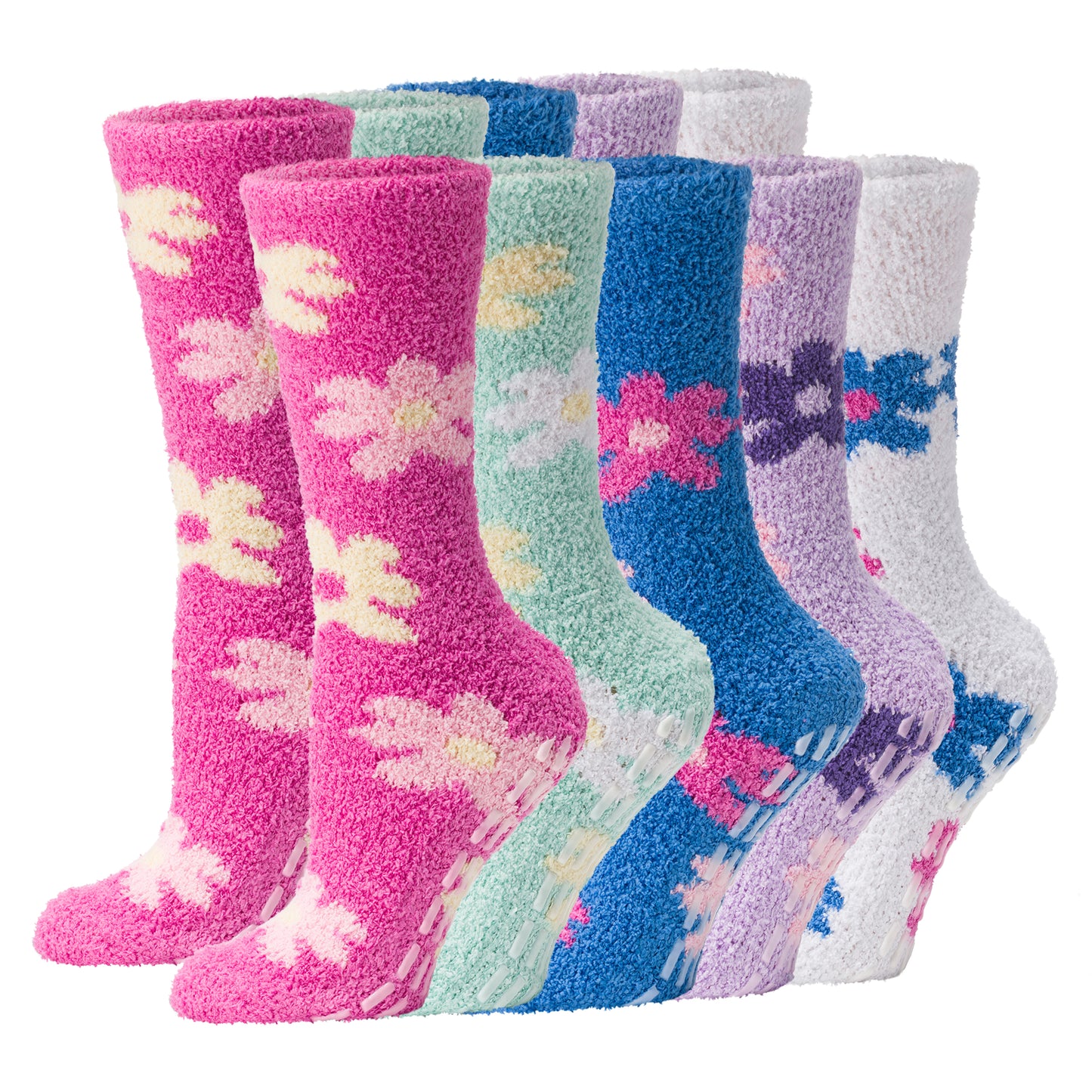 Fuzzy Womens Socks - 5 Pairs