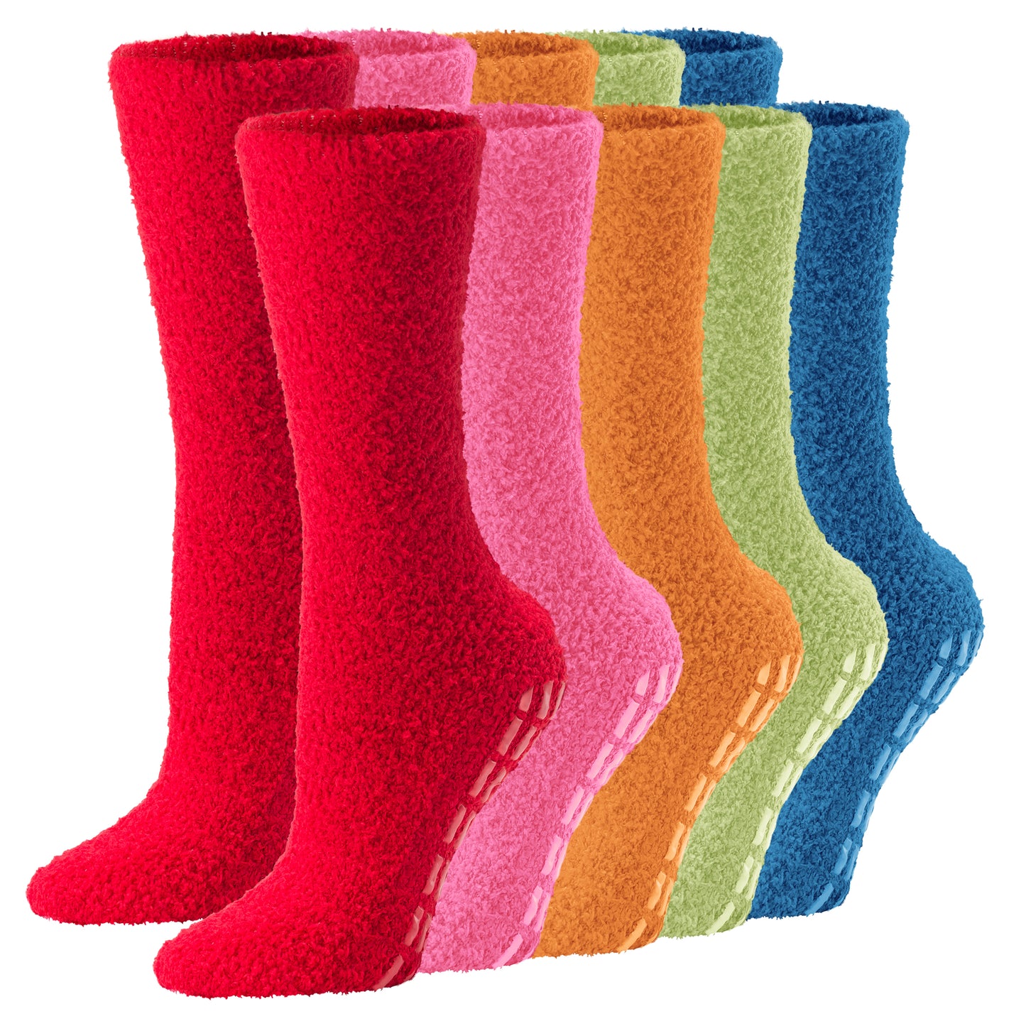 Fuzzy Womens Socks - 5 Pairs