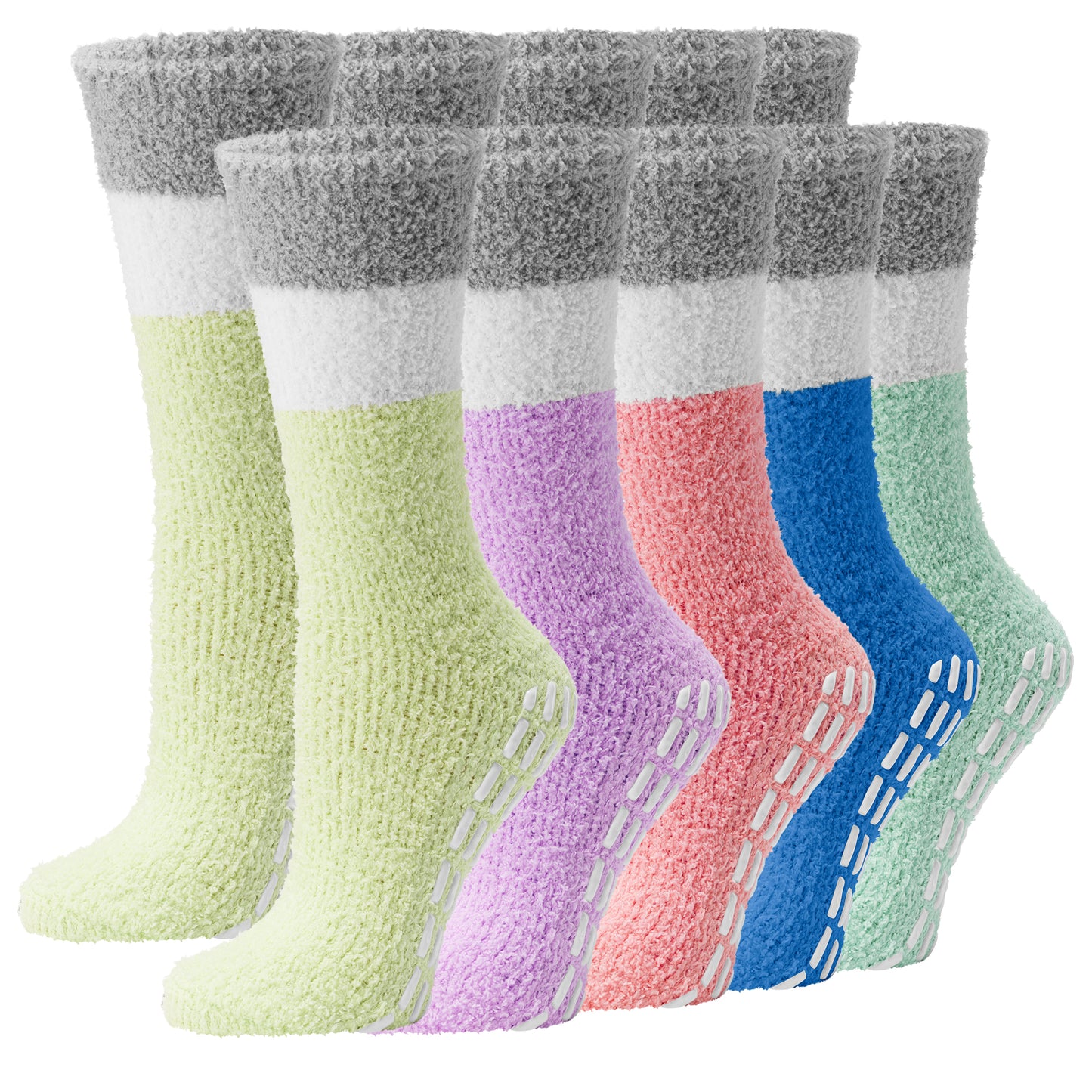 Fuzzy Womens Socks - 5 Pairs
