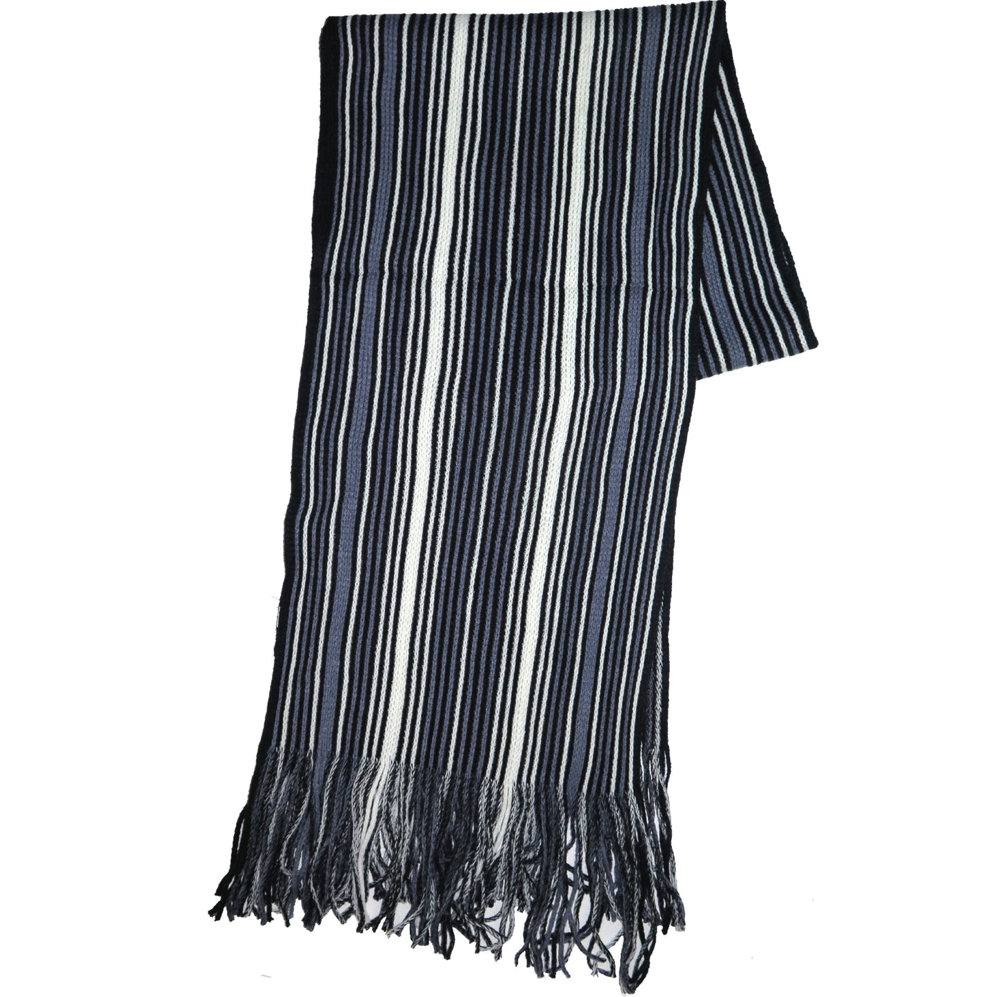Striped Knit Scarf - Colorful and Warm