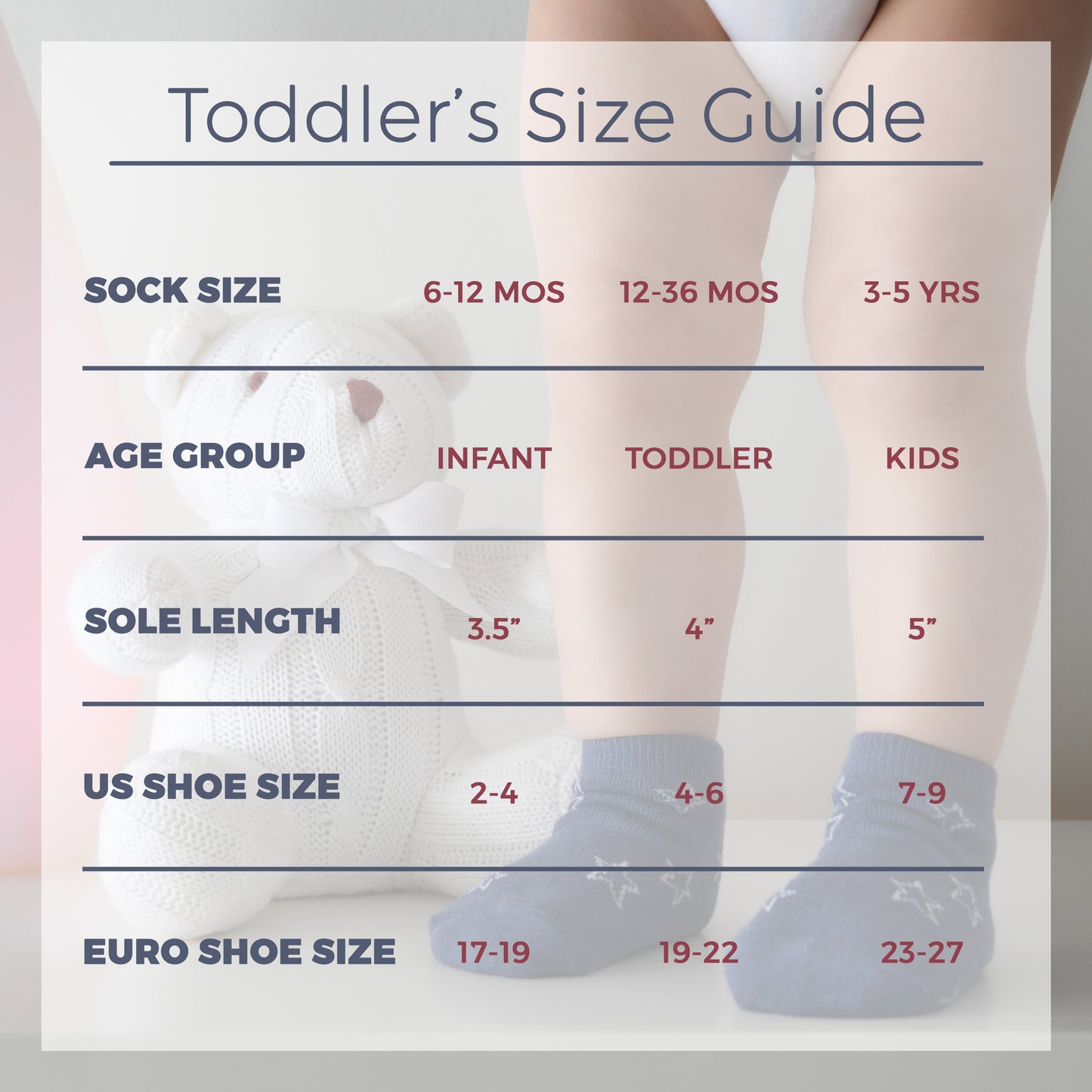 Baby and Toddler Crew Socks- 12 Pairs