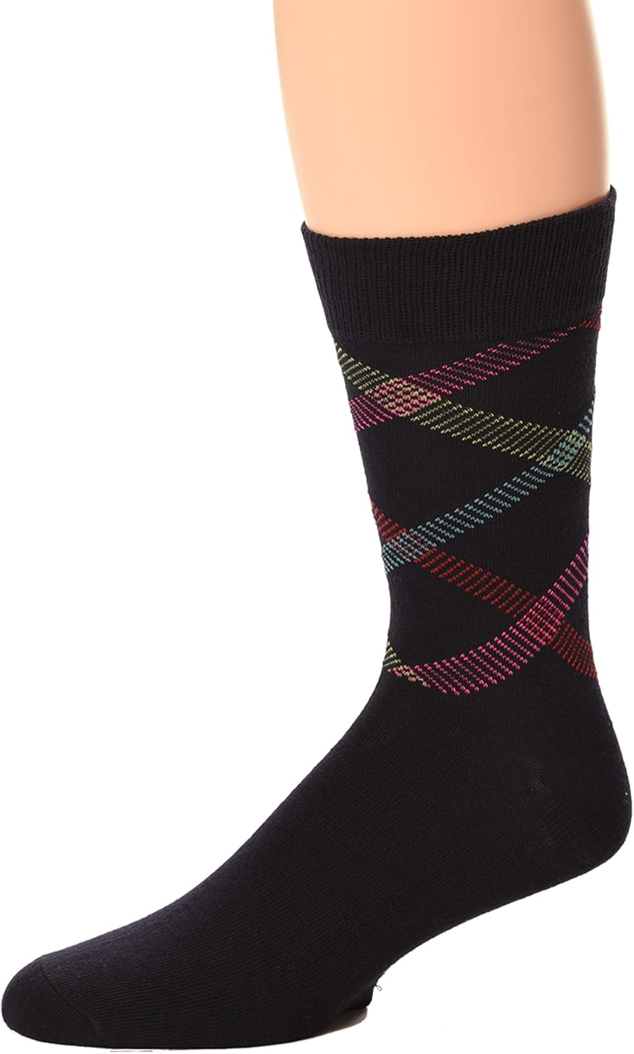 Debra Weitzner Mens Dress Socks Colorful Argyle Socks 12 Pairs Cotton Patterned Fun Socks