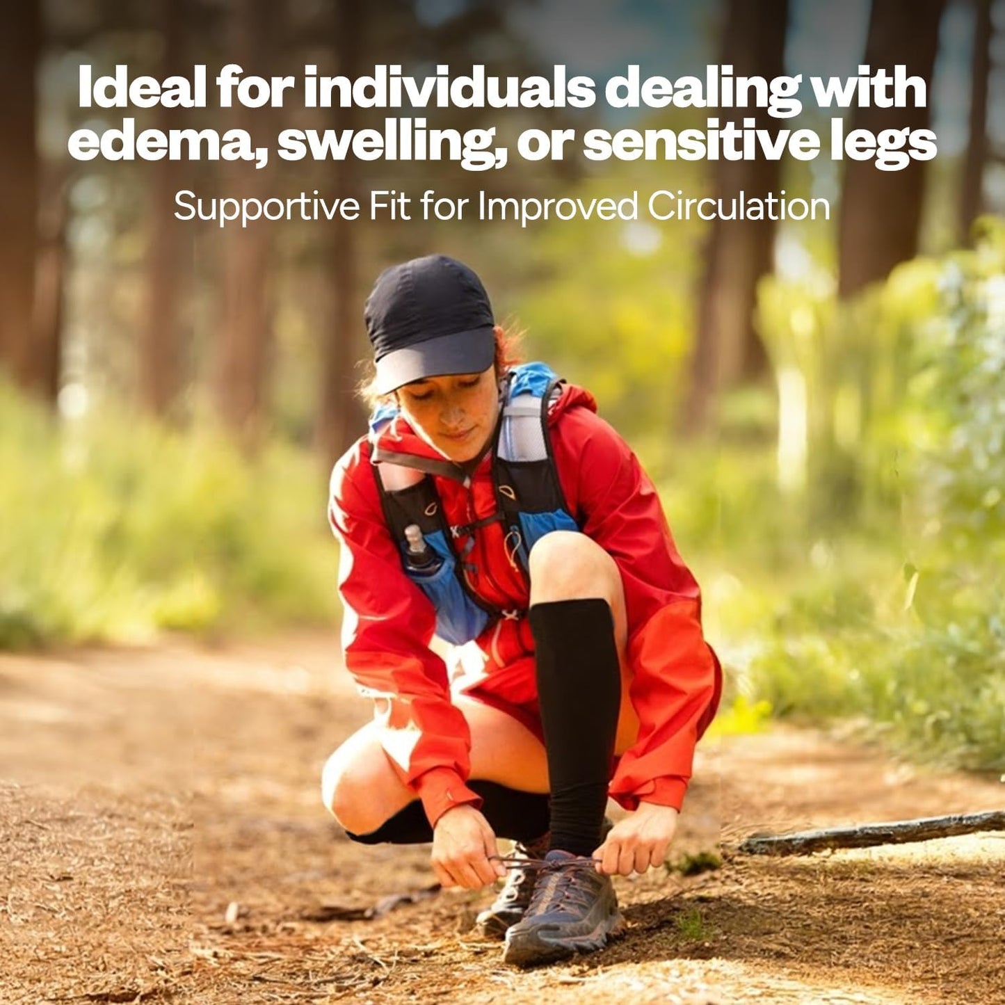 Debra Weitzner Diabetic Socks for Men and Women Over the Calf Knee High Cotton Socks Loose Fit 4 Pairs