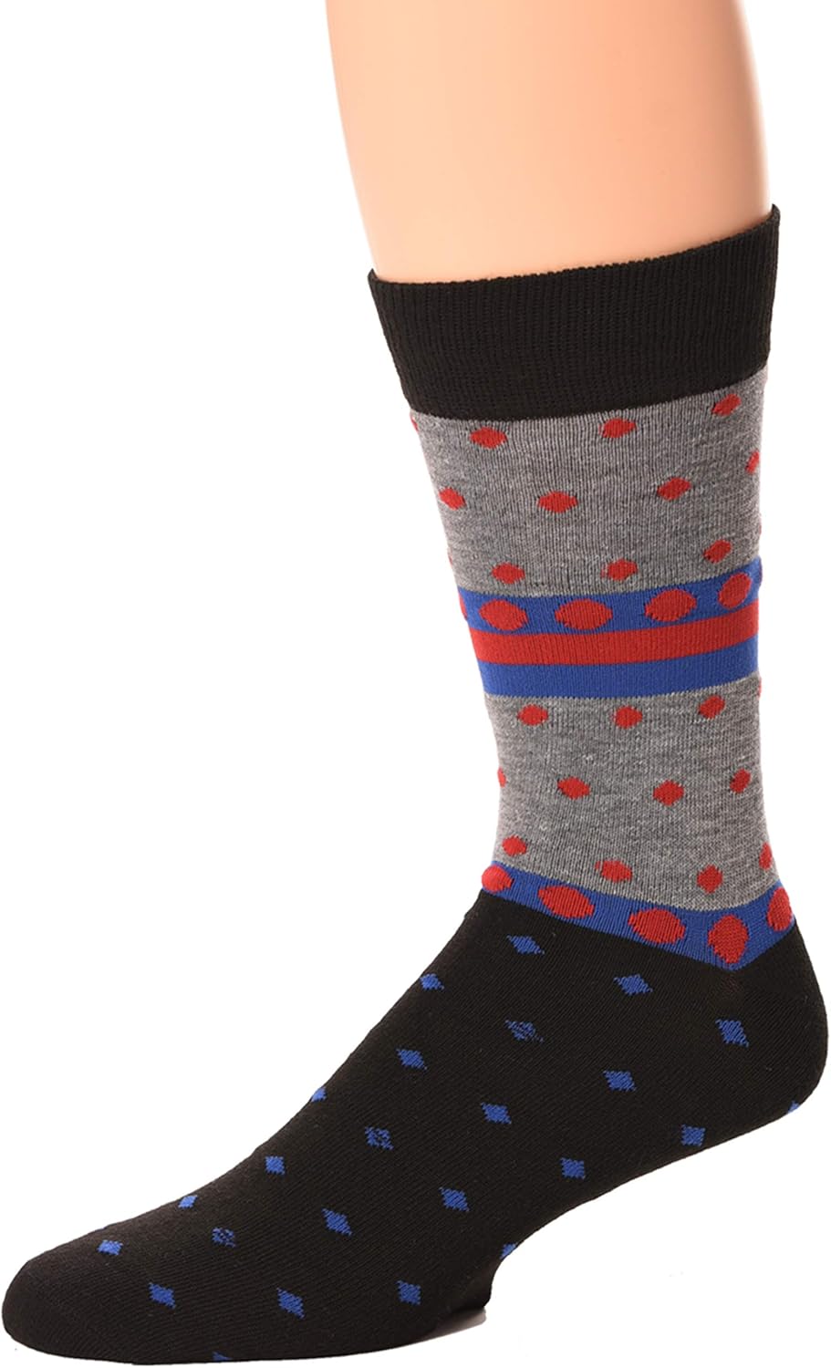 Debra Weitzner Mens Dress Socks Colorful Argyle Socks 12 Pairs Cotton Patterned Fun Socks
