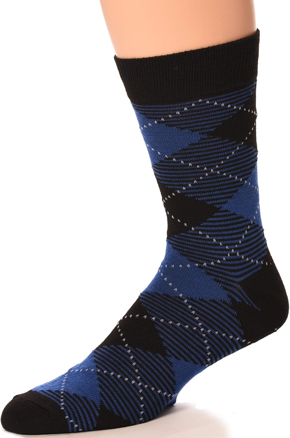 Debra Weitzner Mens Dress Socks Colorful Argyle Socks 12 Pairs Cotton Patterned Fun Socks