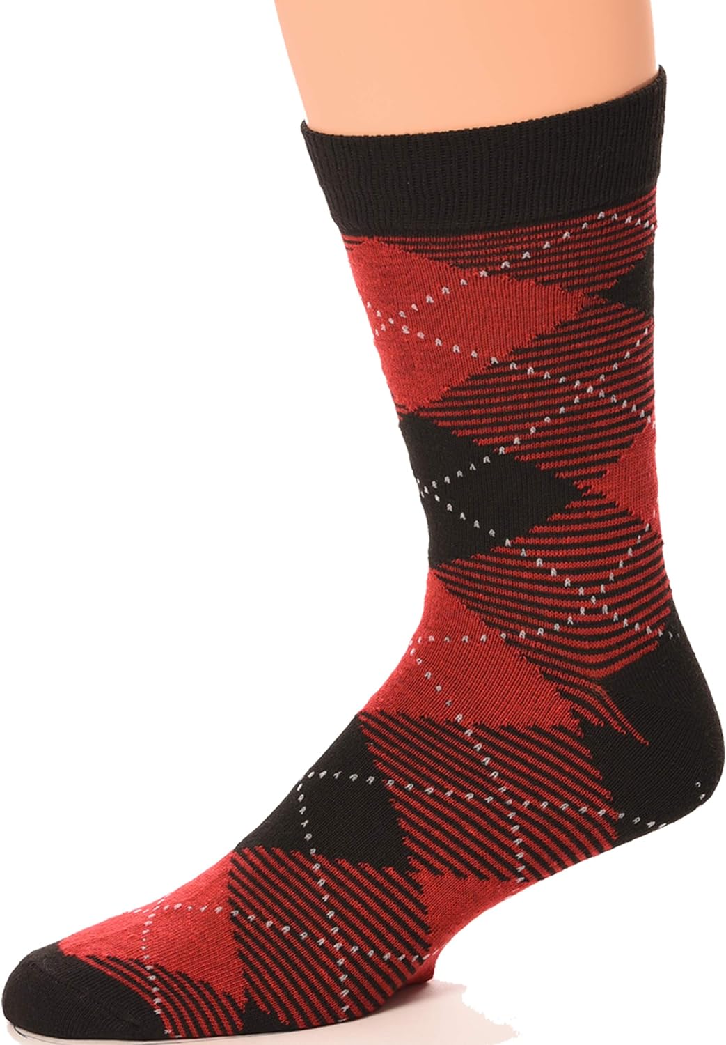 Debra Weitzner Mens Dress Socks Colorful Argyle Socks 12 Pairs Cotton Patterned Fun Socks