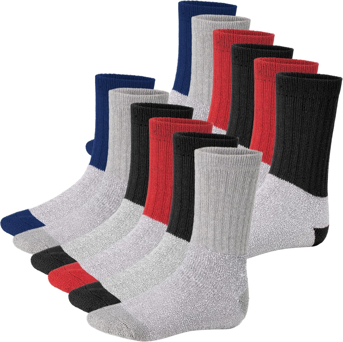 Debra Weitzner 12 Pair Thermal Winter Socks for Men & Women - Insulated Socks for Cold Weather & Warm Boots
