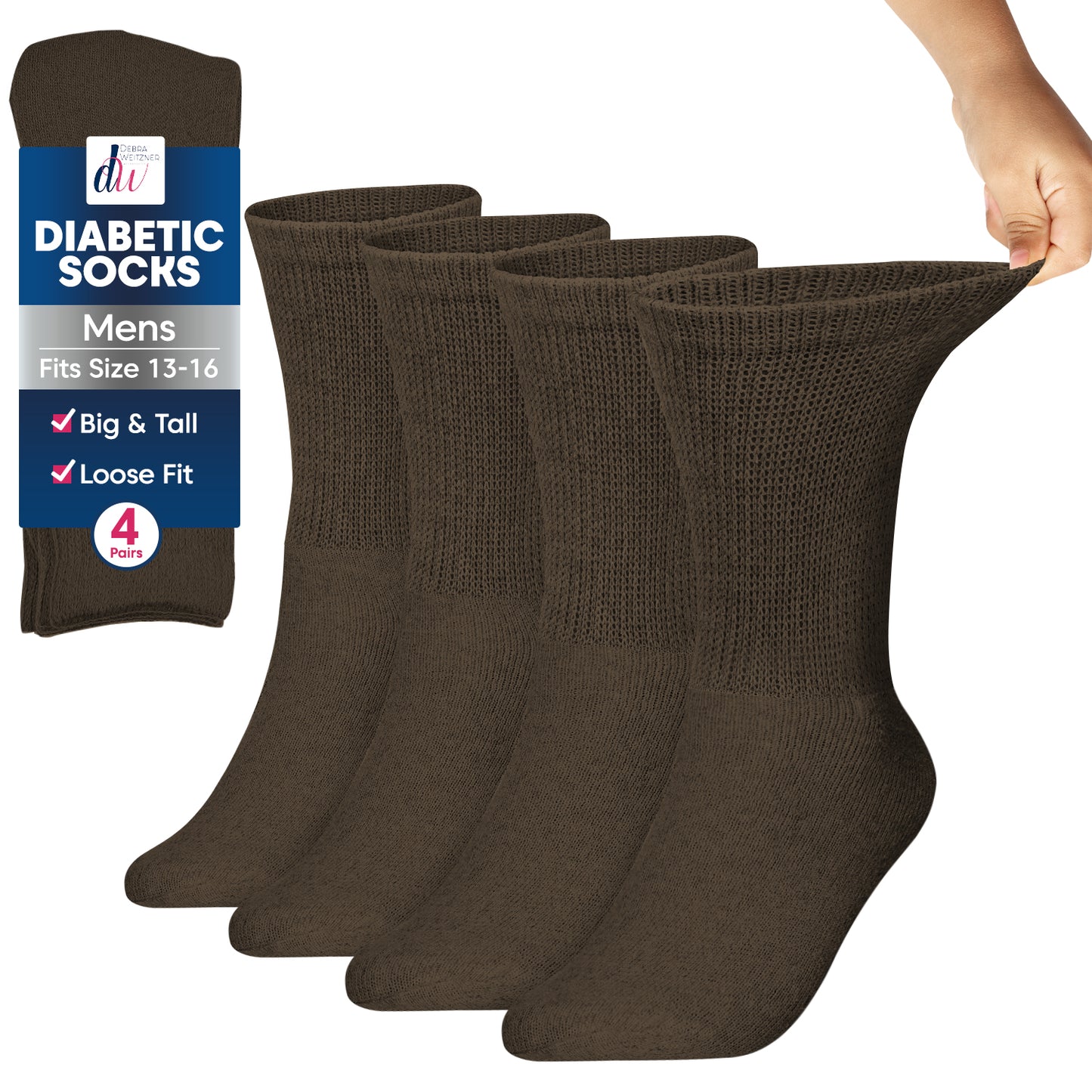 Debra Weitzner Diabetic Socks Big And Tall Size 13-15