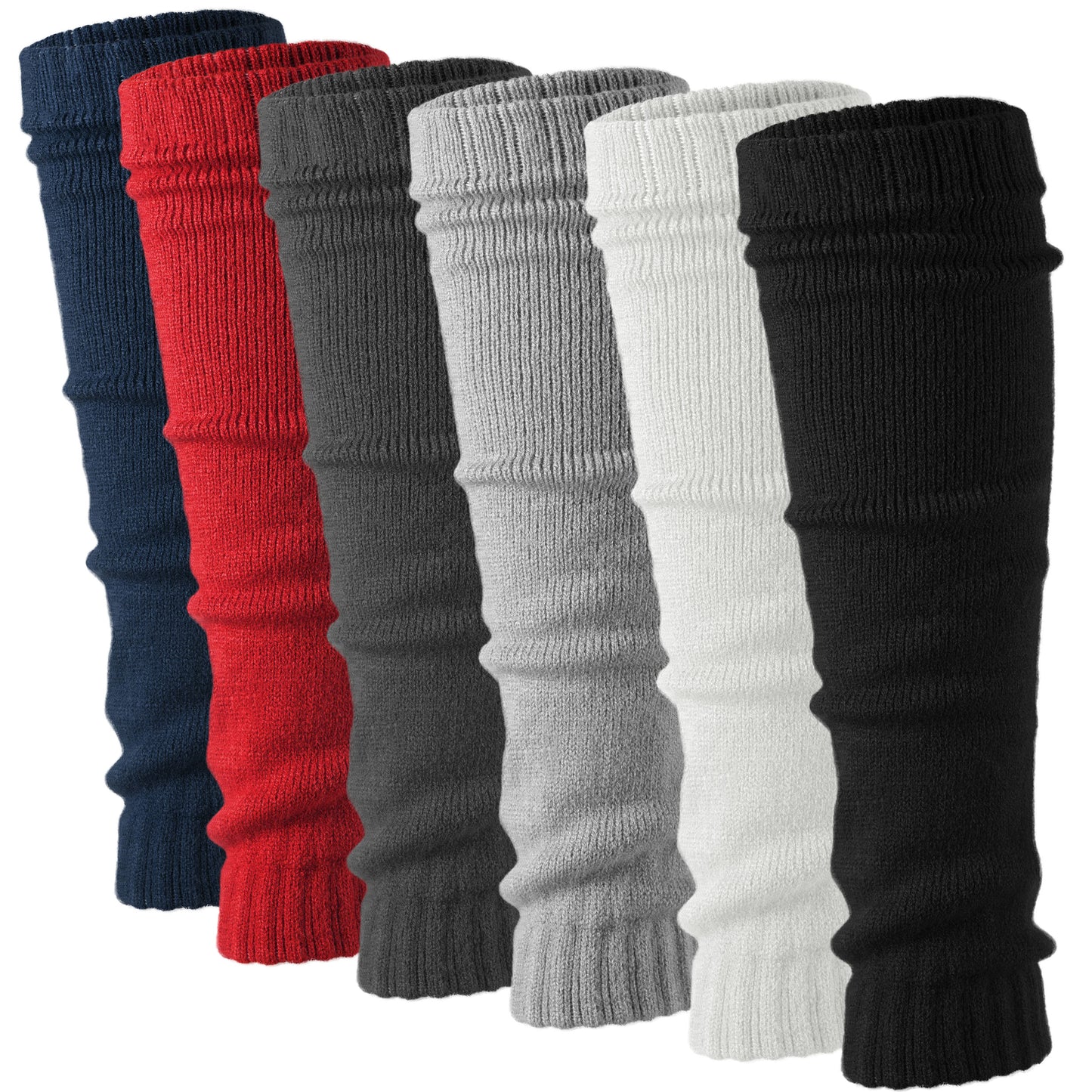 Knit Leg Warmers - 6 Pairs
