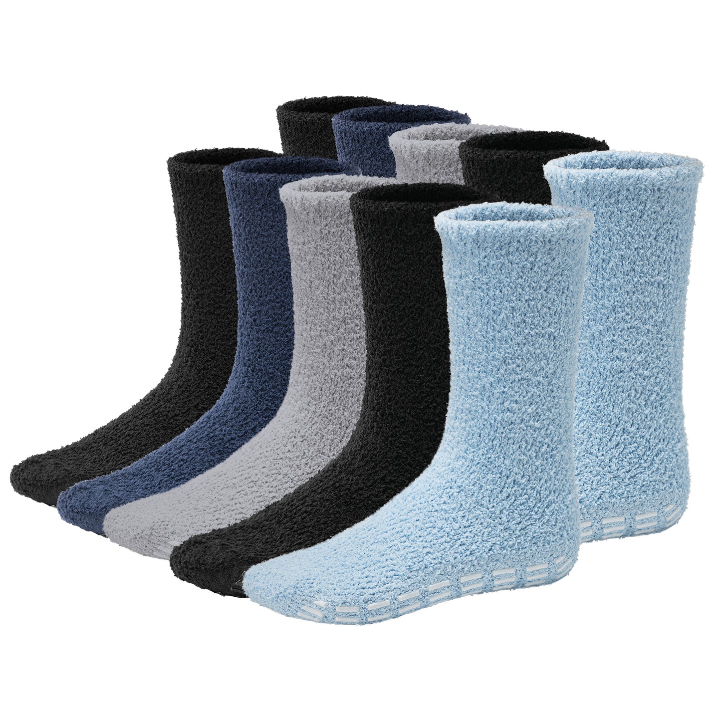 Fuzzy Men's Socks - 5 Pairs