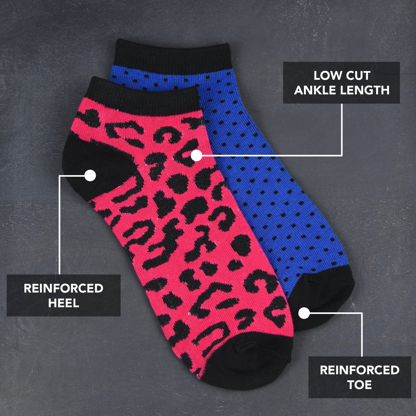 Womens Low Cut Ankle Socks - Runner Socks 12 Pairs