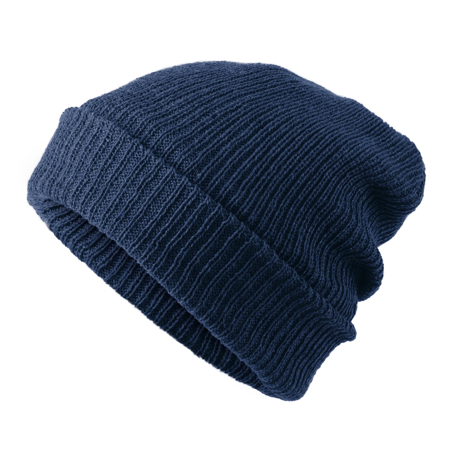 Mens and Women Fleece Lined Beanie Hat - Cold Winter Hat