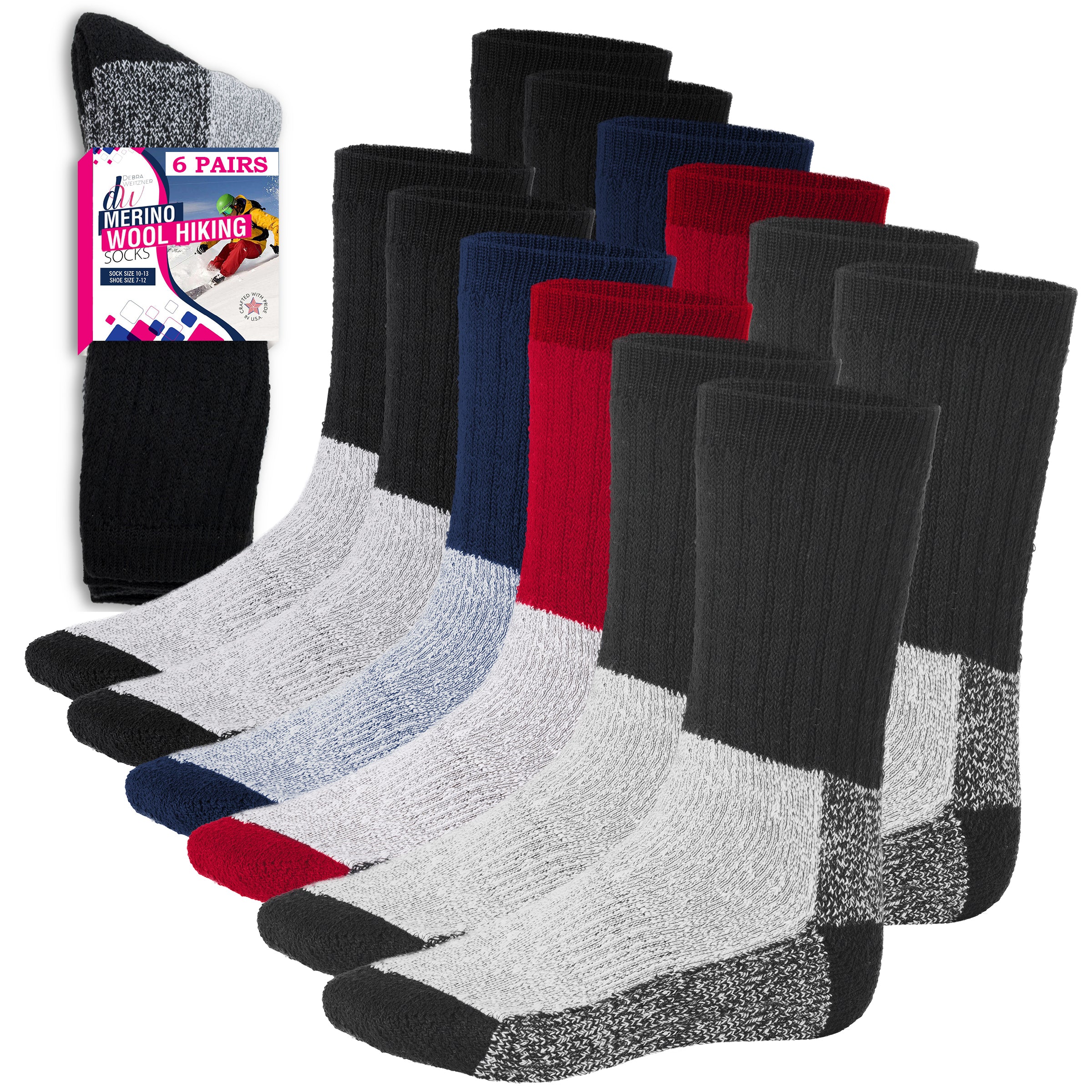 Thermal Hiking Socks Unisex - 6 Pairs