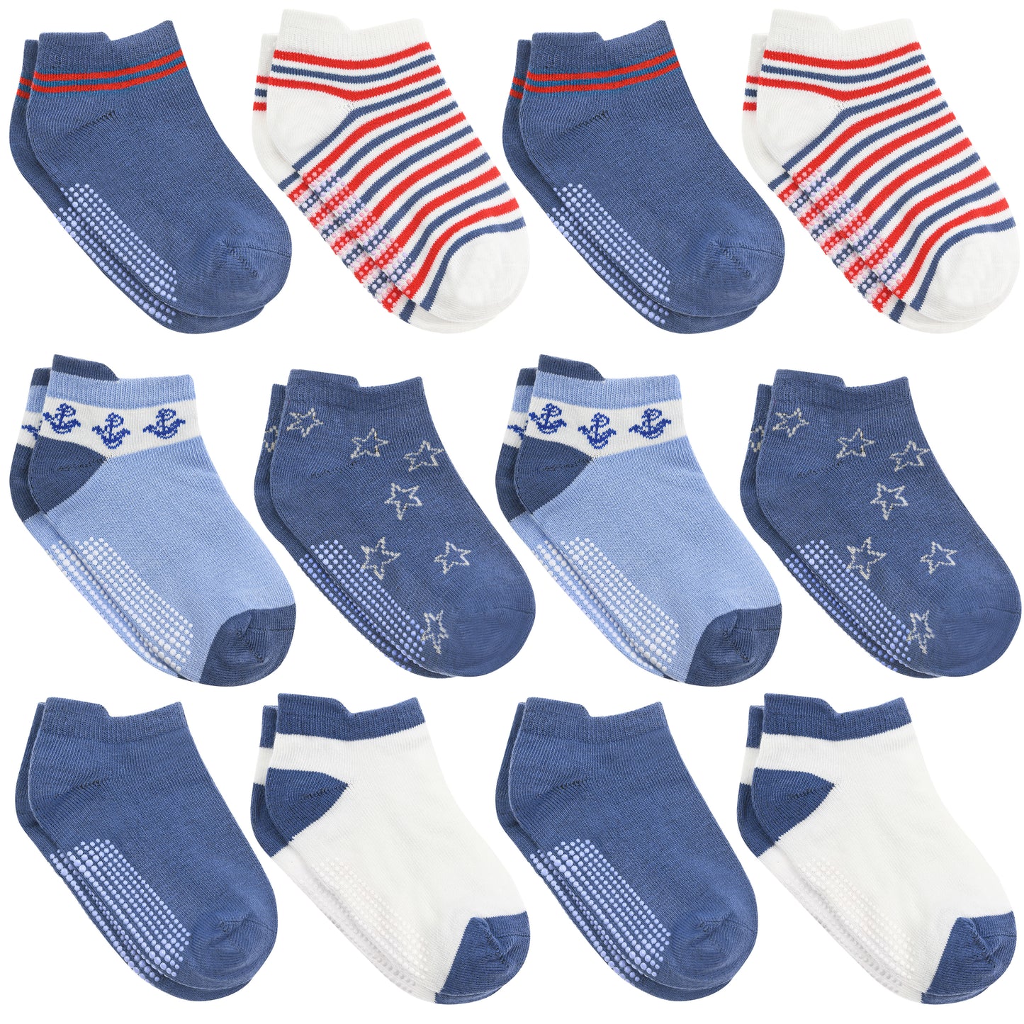 Baby and Toddler Ankle Socks- 12 Pairs