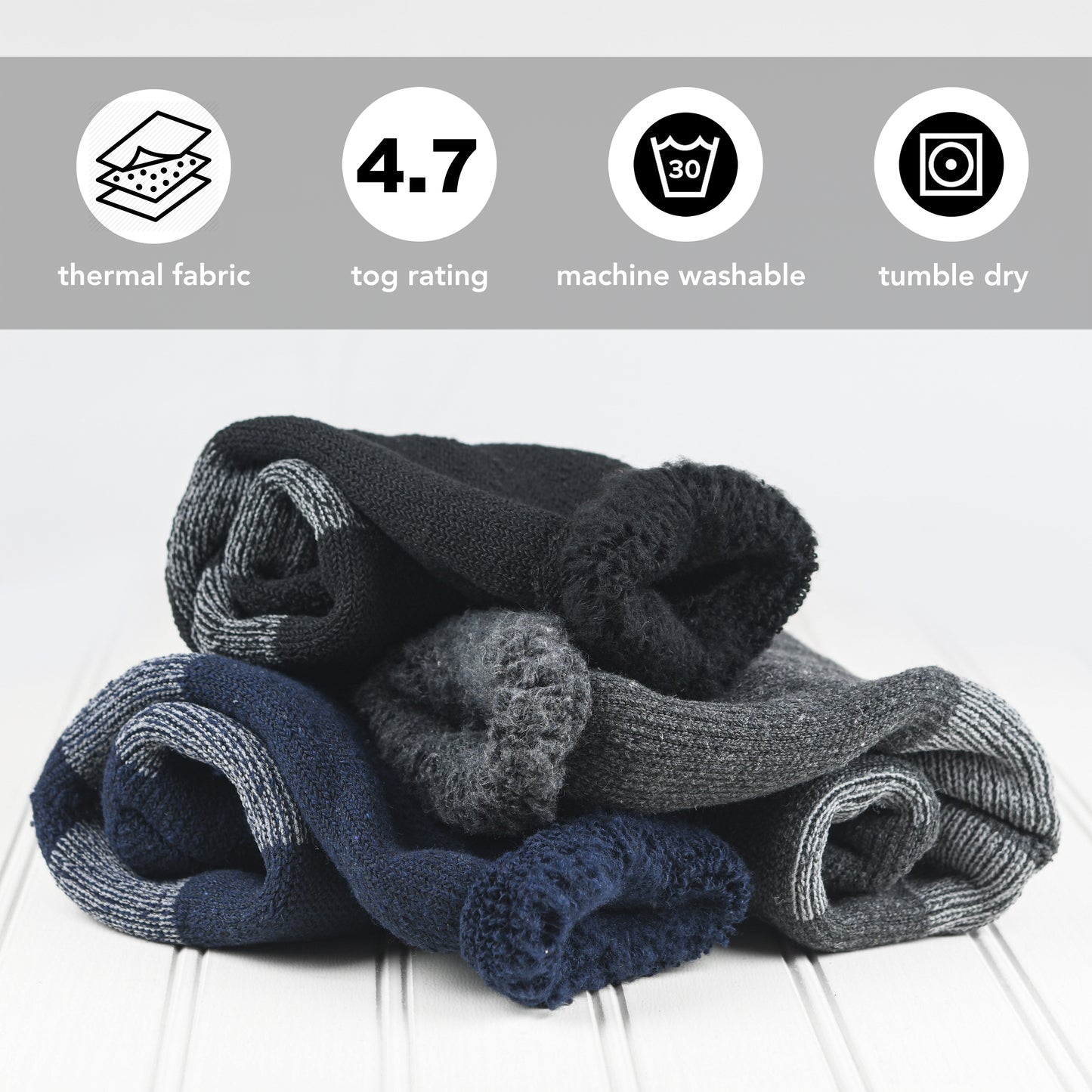 Thermal Socks for Men and Women - 4 Pairs
